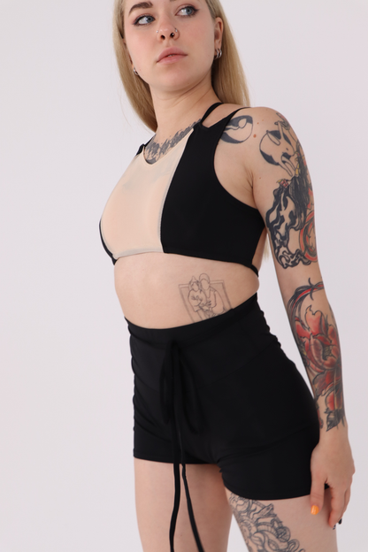Two-Tone Decollete Performance Top