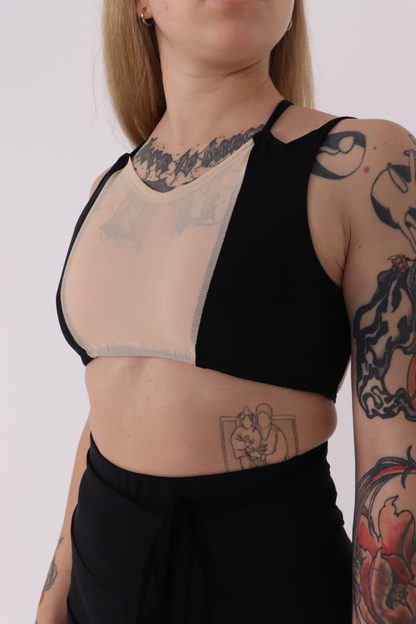 Two-Tone Decollete Performance Top