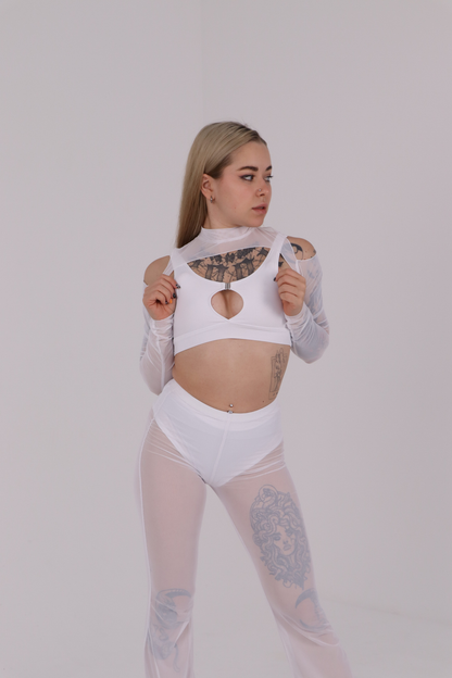 White Cheeky Dance Panties