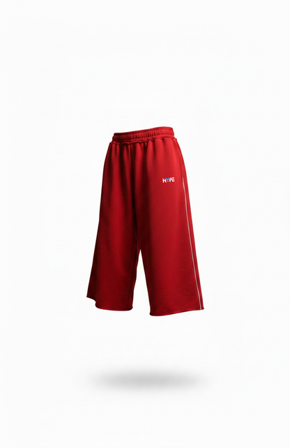 HYPE Red Oversize Shorts