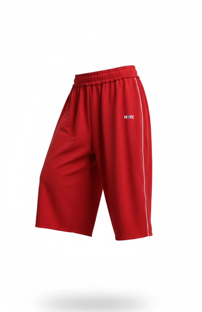 HYPE Red Oversize Shorts