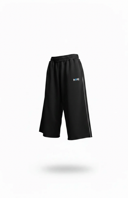 HYPE Black Oversize Shorts