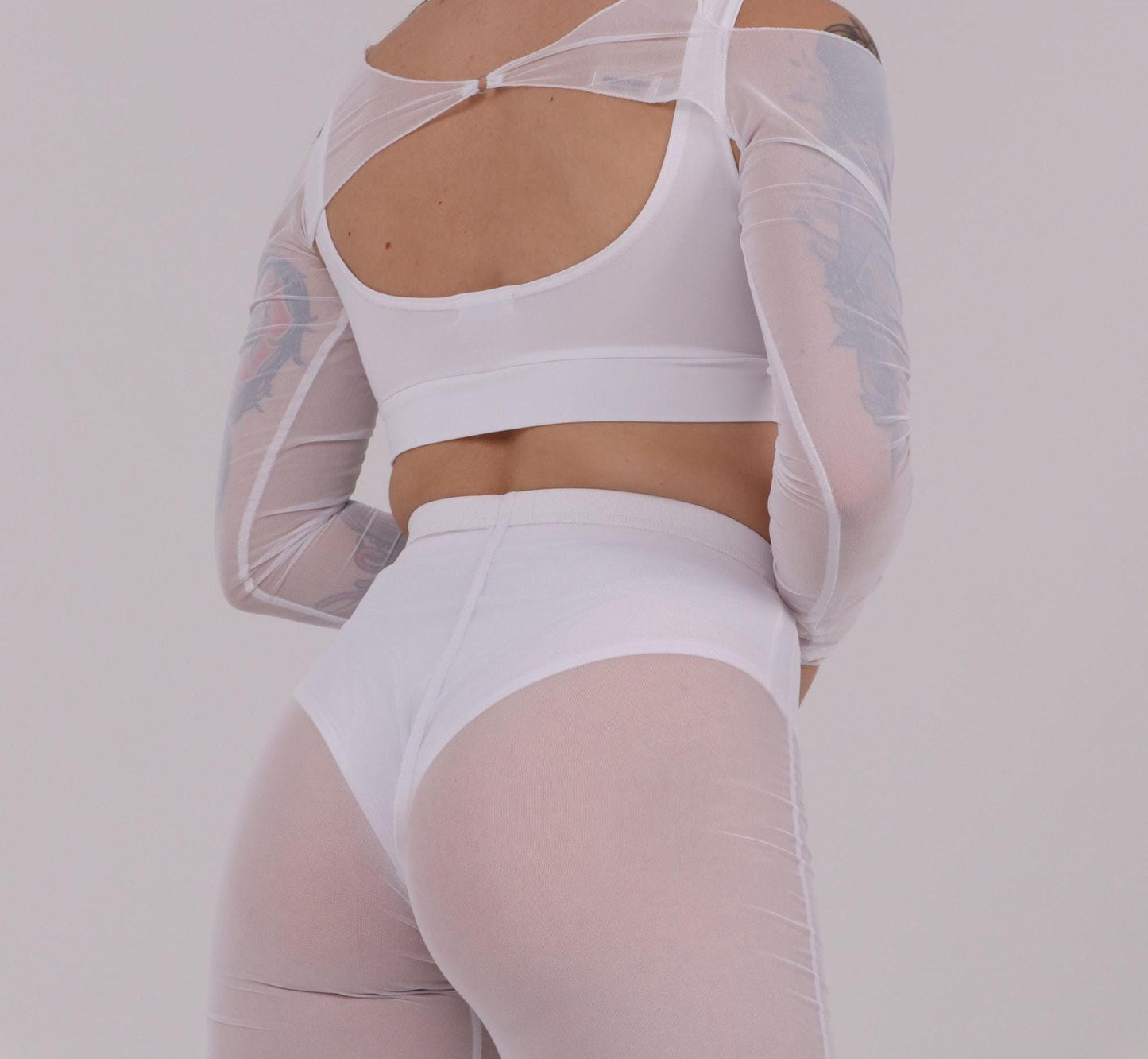 White Cheeky Dance Panties