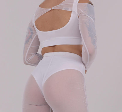 White Cheeky Dance Panties