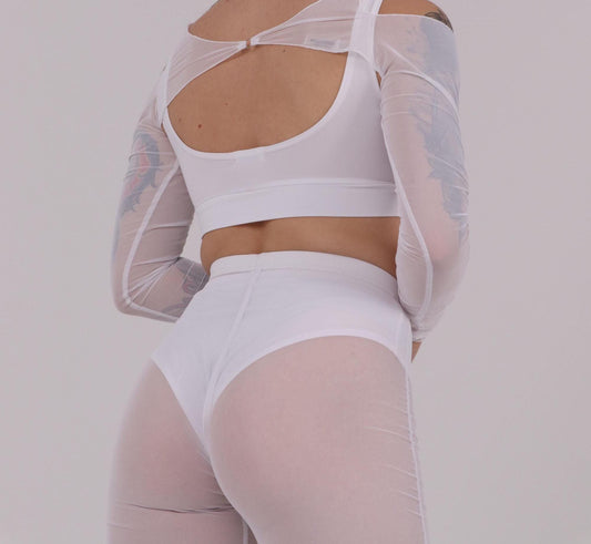 White Cheeky Dance Panties